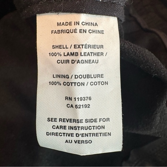 Helmut Lang Black Straight Leg Lamb Leather Pants Women’s Size 0 - Picture 7 of 12